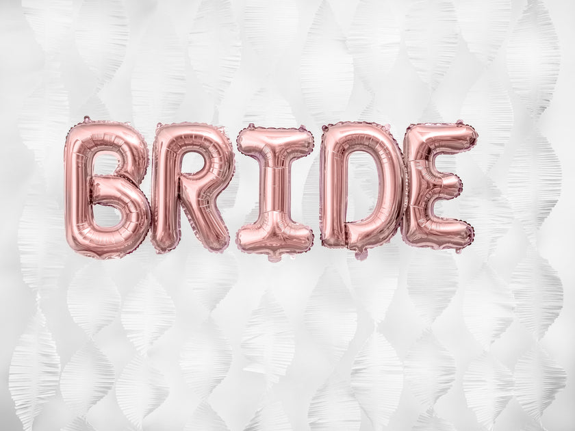 Ballon aluminium lettre R rose gold