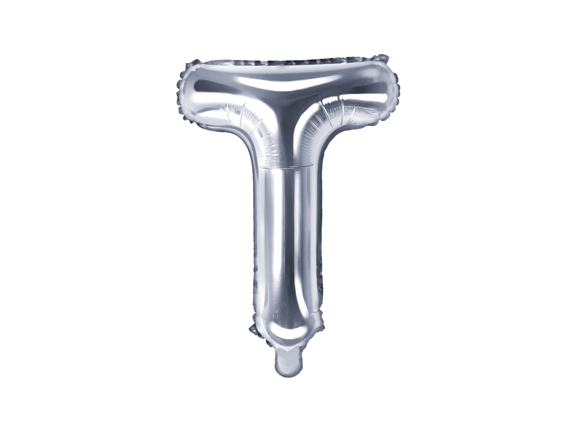 Ballon aluminium lettre T argenté
