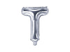Ballon aluminium lettre T argenté