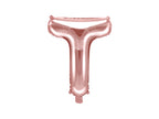 Ballon aluminium lettre T rose gold