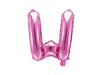 Ballon aluminium lettre W rose foncé (35cm)