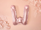 Ballon aluminium lettre W rose gold (35cm)