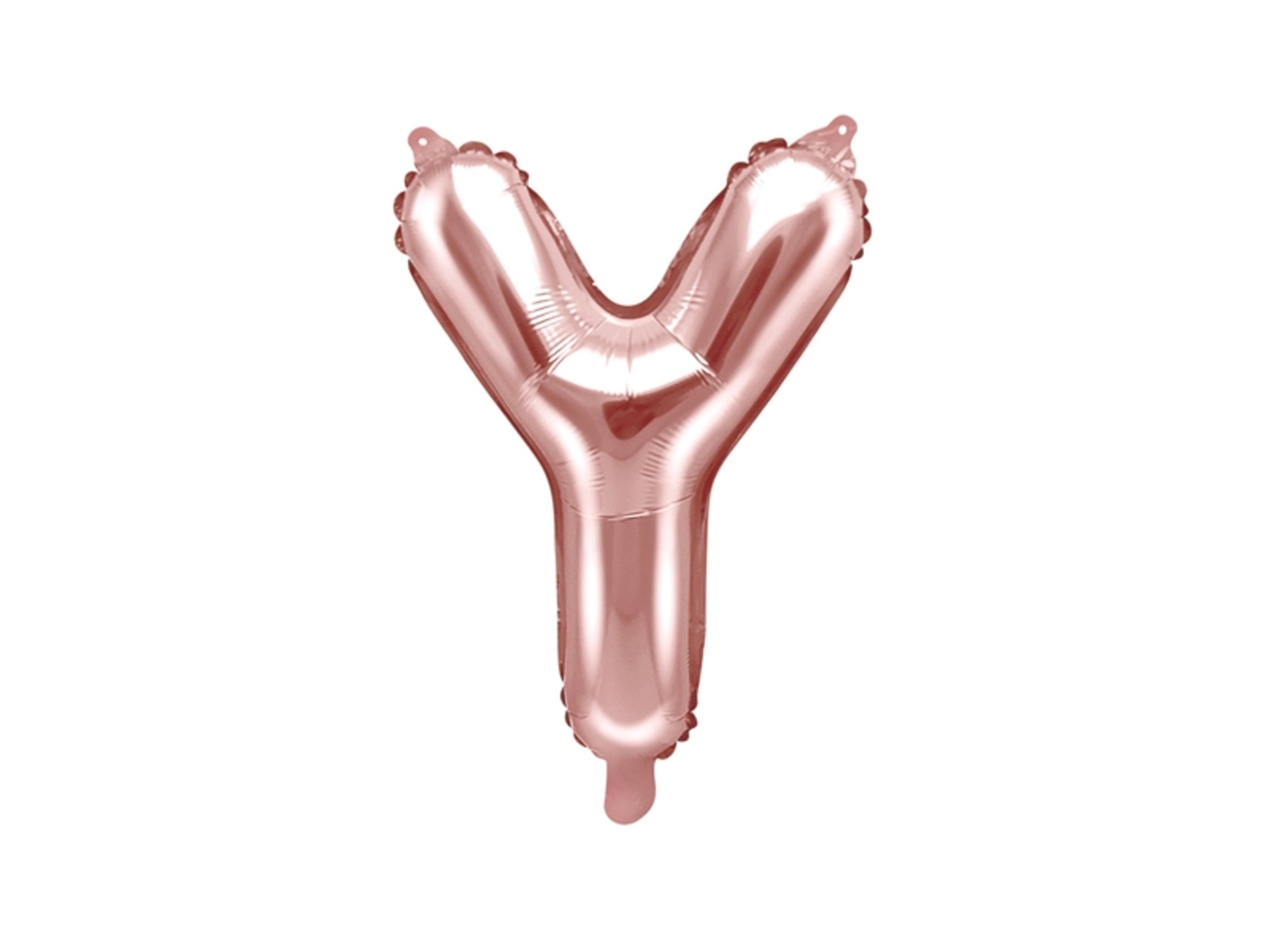 Ballon aluminium lettre Y rose gold (35 cm)