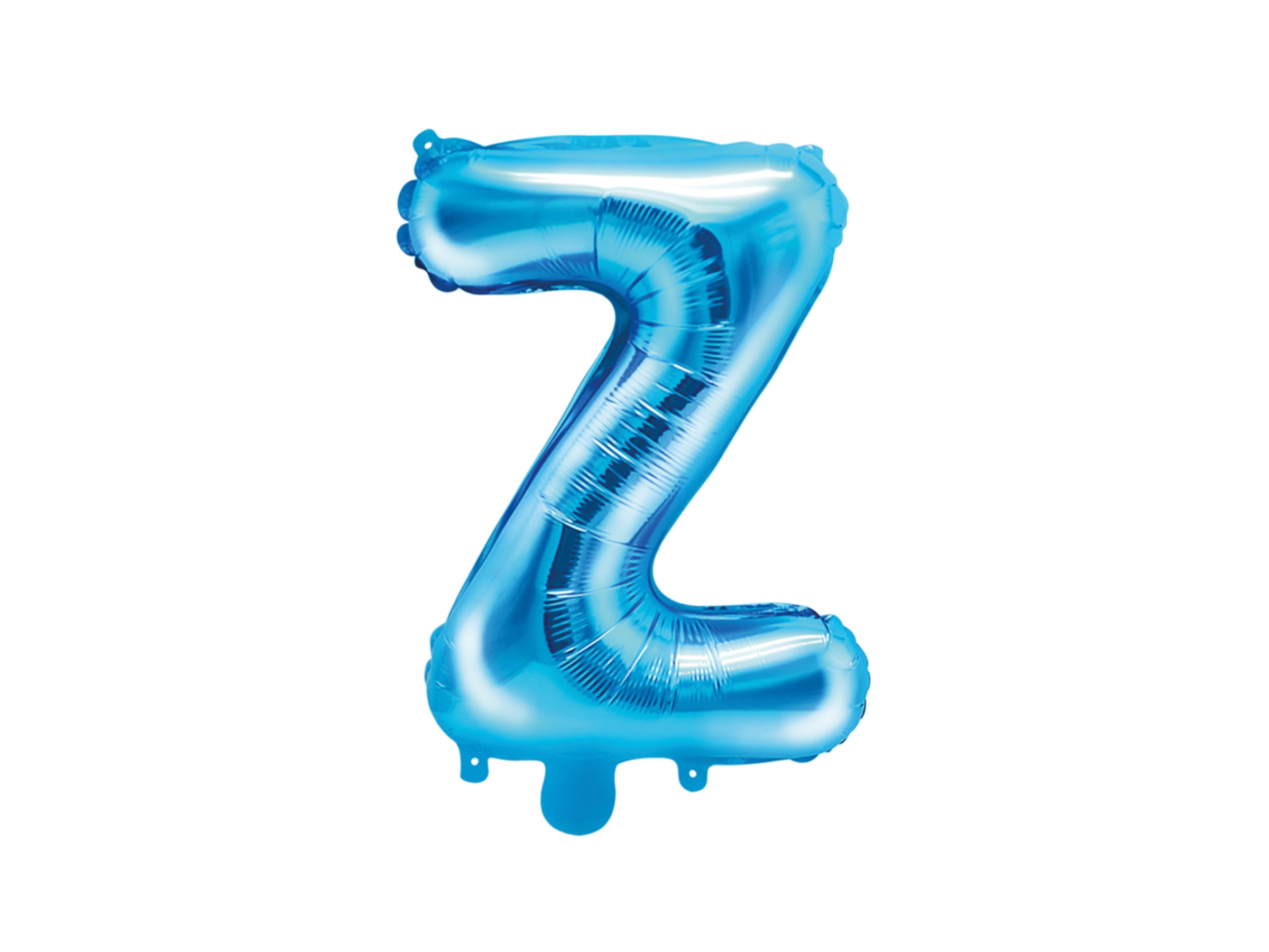 Ballon aluminium lettre Z bleu (35 cm)