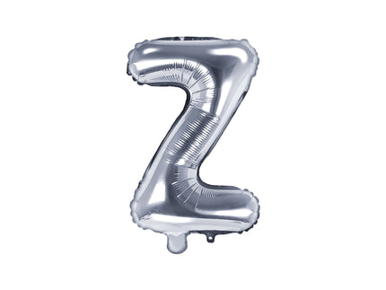 Ballon aluminium lettre Z argenté (35 cm)