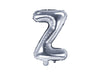 Ballon aluminium lettre Z argenté (35 cm)
