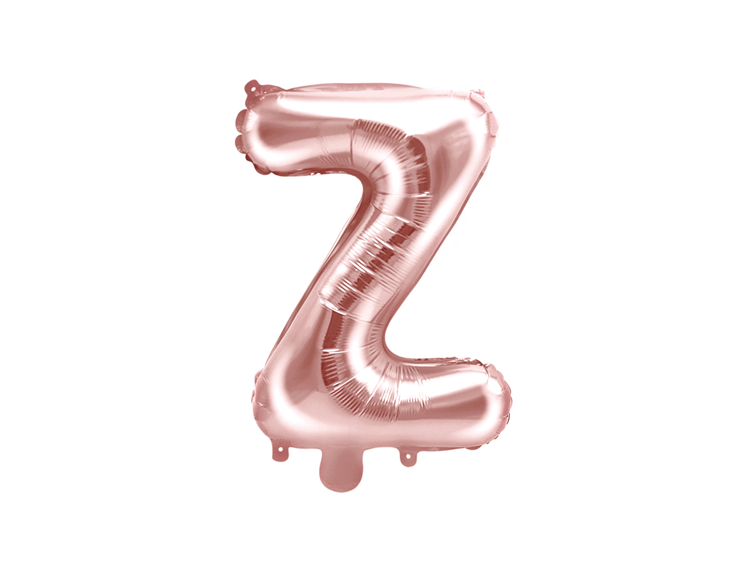 Ballon aluminium lettre Z rose gold (35 cm)