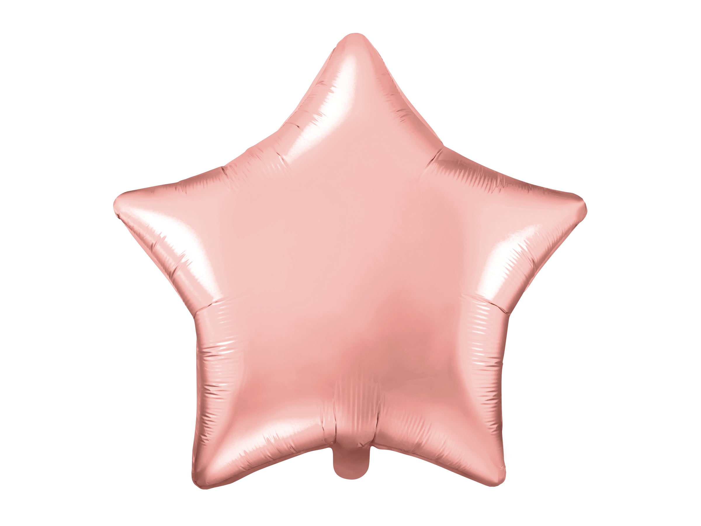 Ballon aluminium en forme d'étoile rose gold