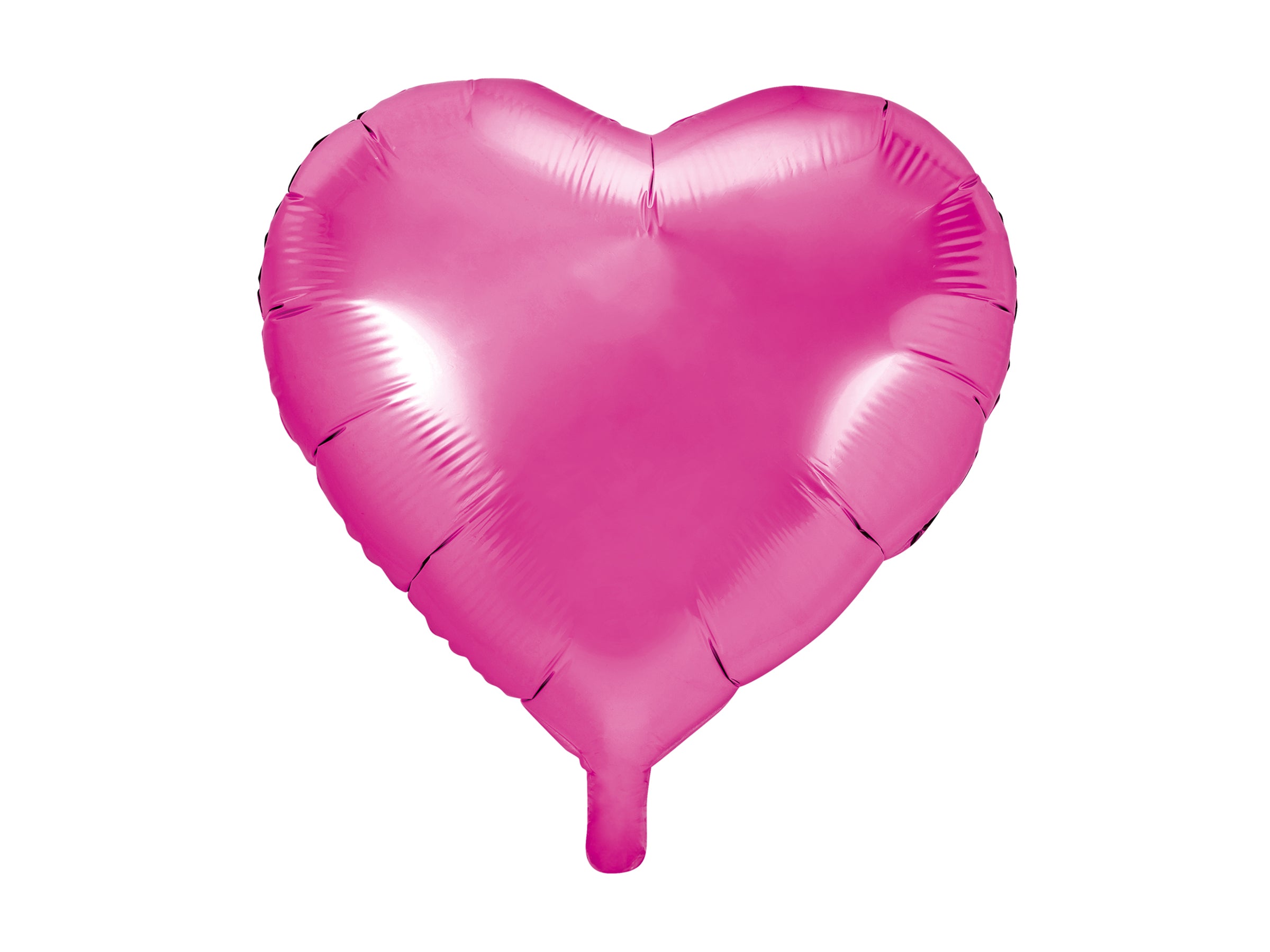 Ballon aluminium en forme de coeur rose foncé