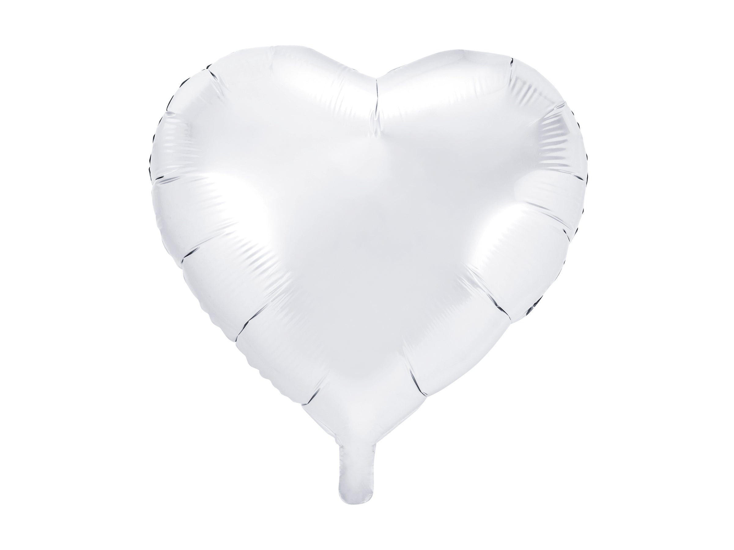 Ballon aluminium 45 cm en forme de cœur blanc