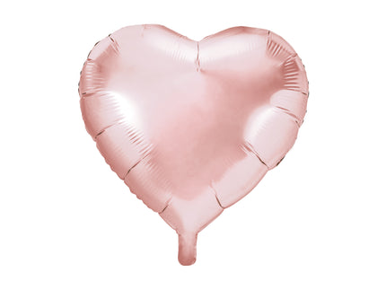 Ballon aluminium en forme de coeur rose gold (45 cm)