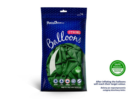 10 ballons extra résistants vert esmeralda (30 cm)