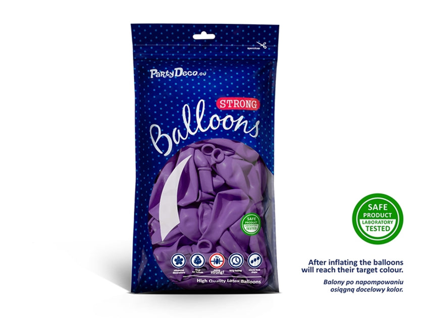 10 ballons extra résistants lavande (30 cm)