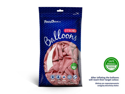 10 ballons extra résistants rose pastel (30 cm)