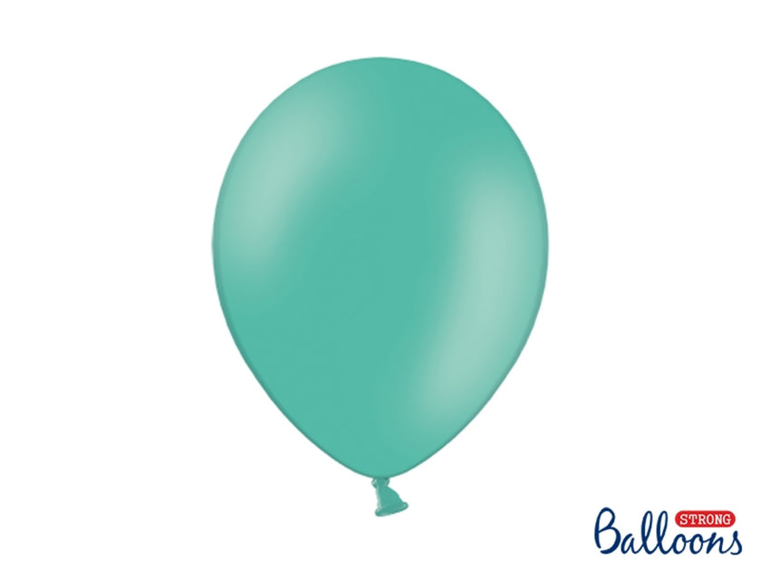 10 ballons extra résistants bleu aigue-marine (30 cm)