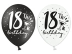 6 ballons extra résistants 18 anniversaire (30 cm)