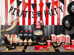 6 ballons en latex fête pirate noir (30 cm) - Pirates Party