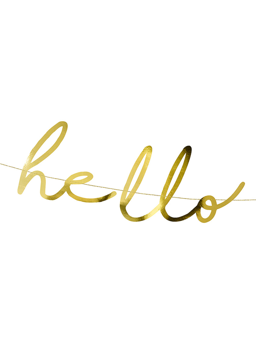 Guirlande dorée Hello Baby - Little Star