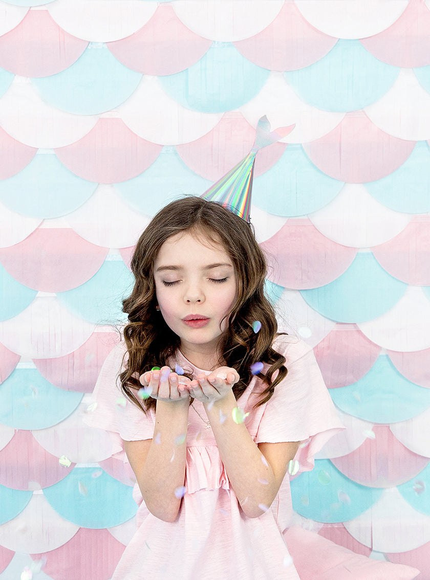 Chapeaux queue de sirène iridescents - Iridescent Mermaid - 6 unités