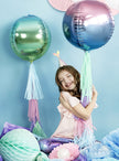 Ballon en forme de boule bleu et violet iridescent - Iridescent Mermaid
