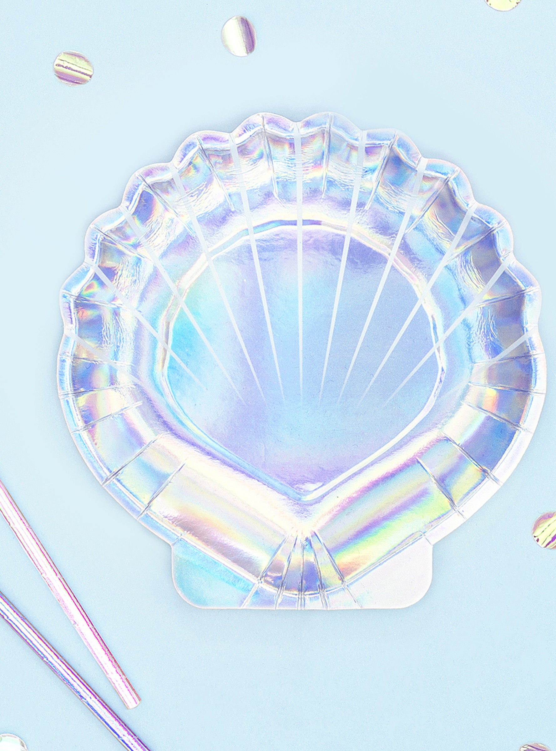 Assiettes en forme de coquillage iridescent - Iridescent Mermaid