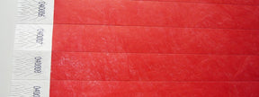 bracelet en tyvek sans marquage rouge 19mm