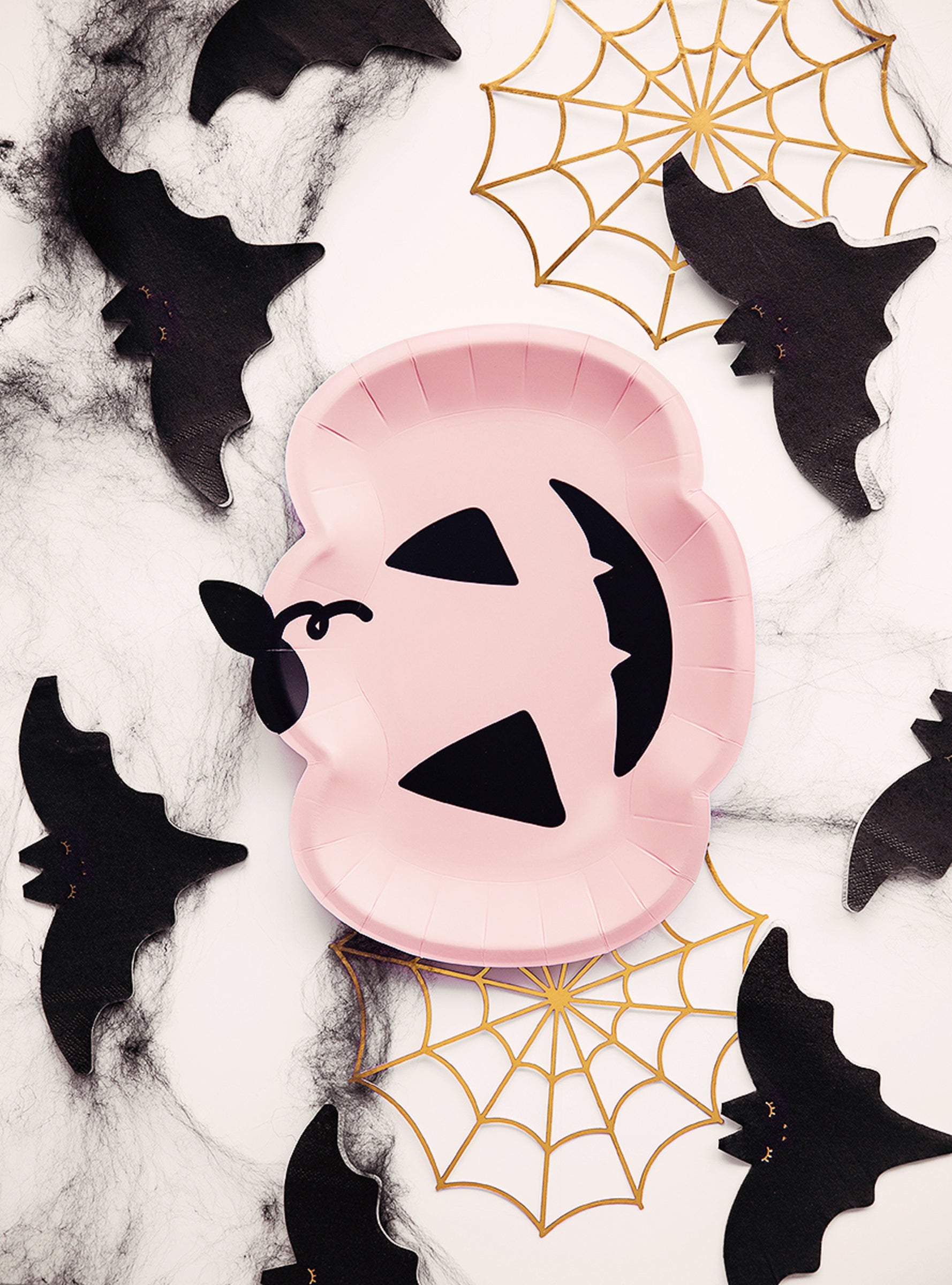 Toile d'araignée en papier doré