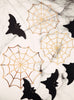 Toile d'araignée en papier doré