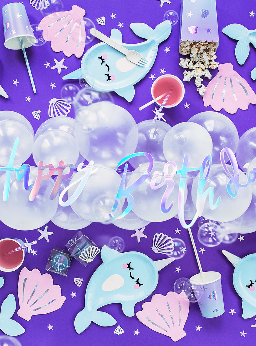 20 Serviettes en papier cocktail coquillage (13 cm)