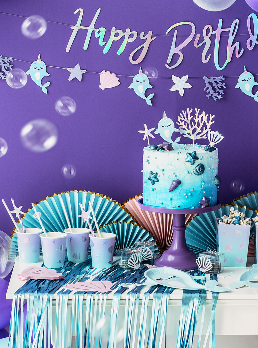 20 Serviettes en papier cocktail coquillage (13 cm)