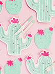 20 Serviettes en papier cocktail cactus (11 cm)