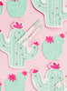 20 Serviettes en papier cocktail cactus (11 cm)