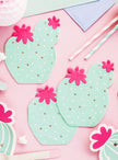 20 Serviettes en papier cocktail cactus (11 cm)