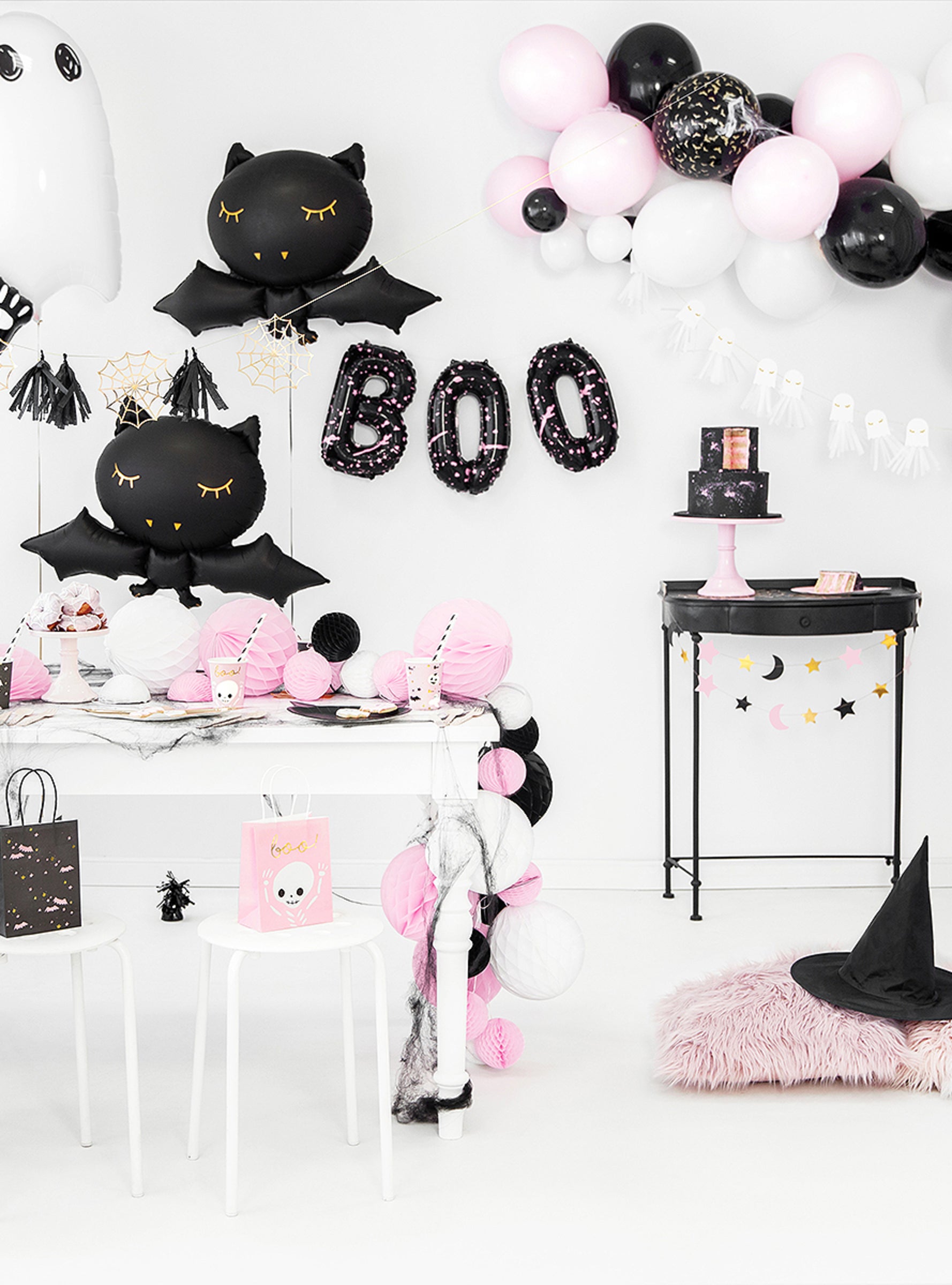 20 Serviettes en papier cocktail chauve-souris (16 cm)