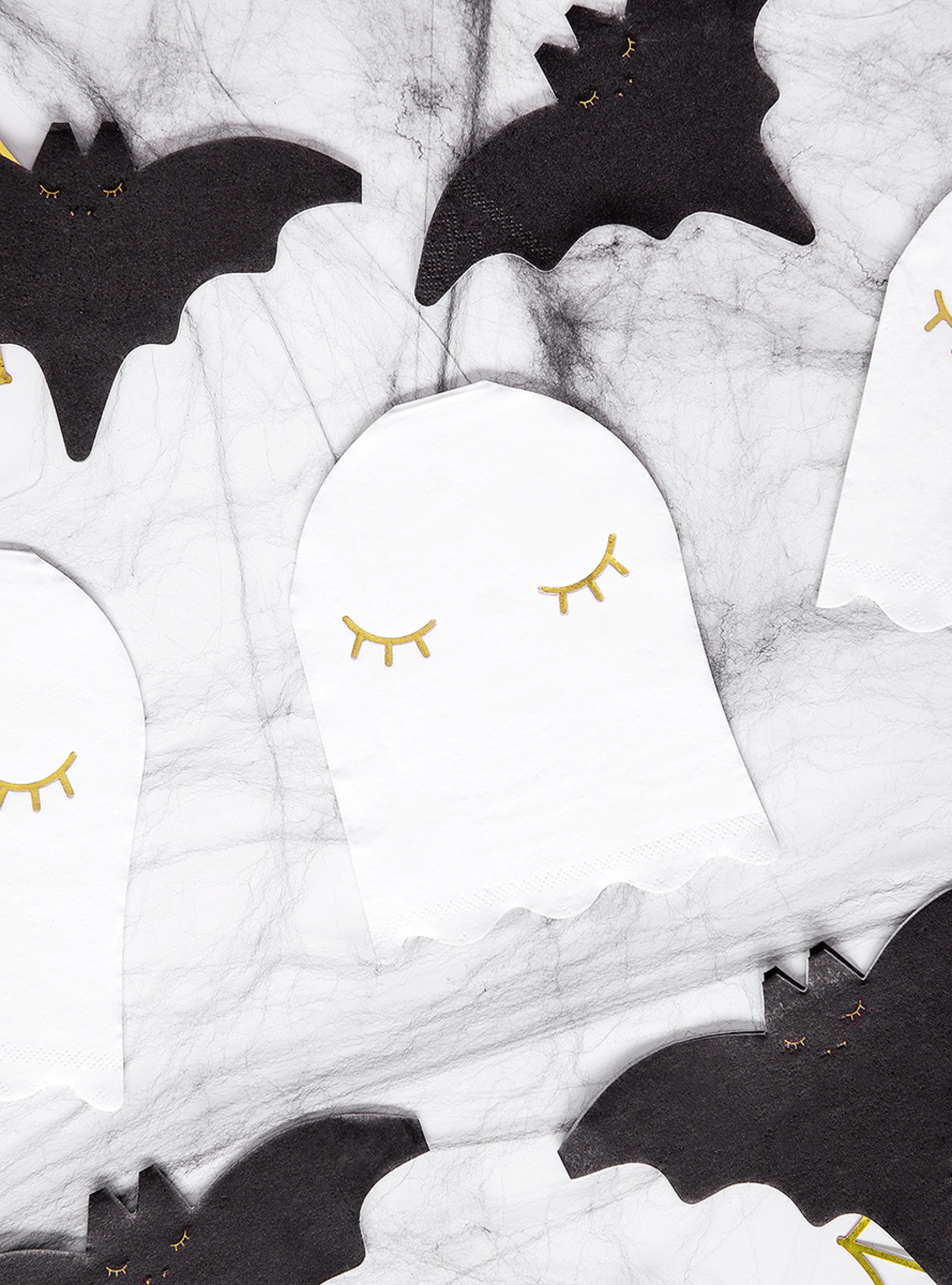 20 Serviettes en papier cocktail chauve-souris (16 cm)