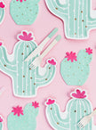 6 assiettes cactus (23 cm) - lama Party