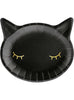 6 assiettes chat noir (22 cm)