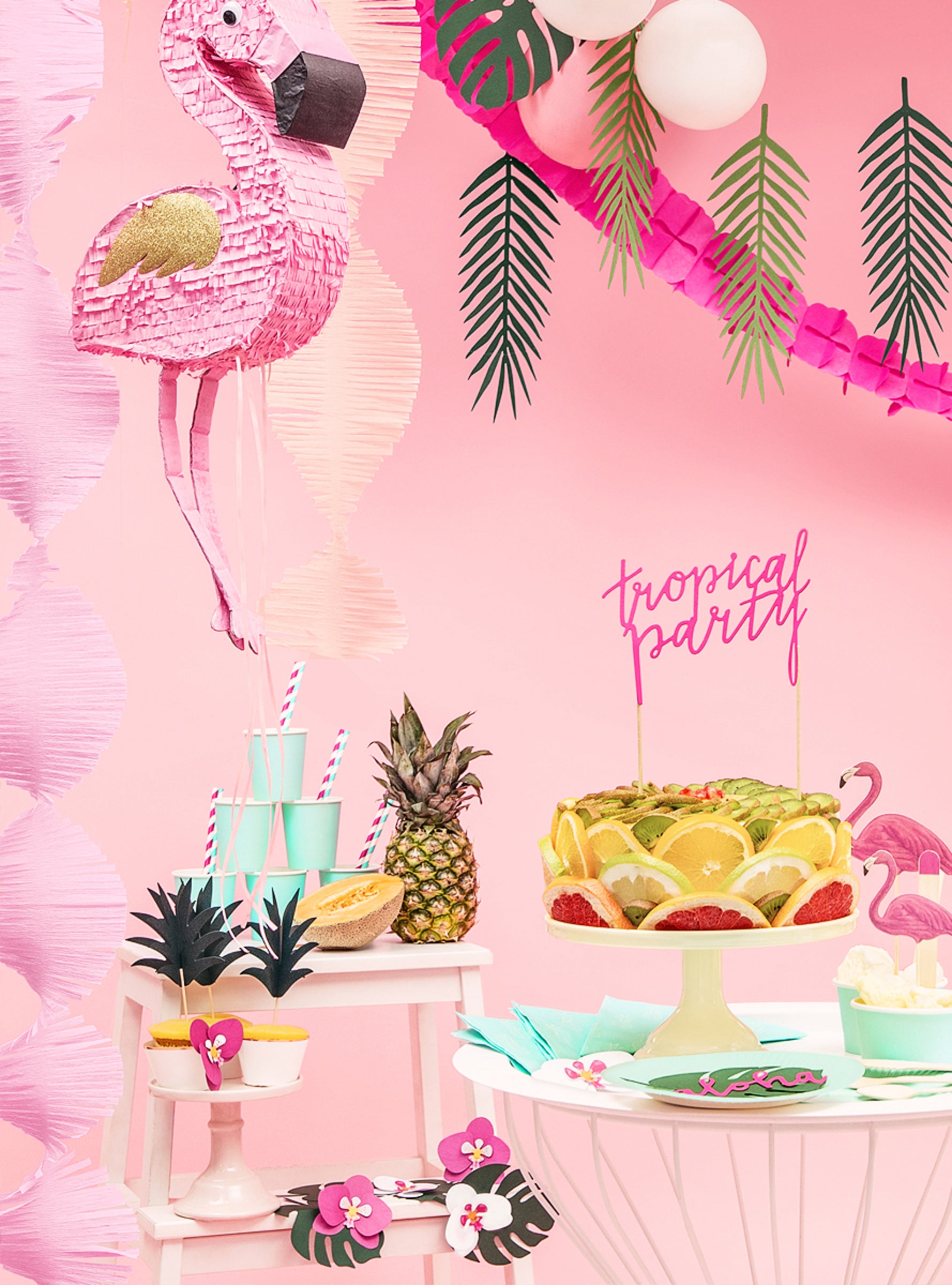 Pinata flamant rose