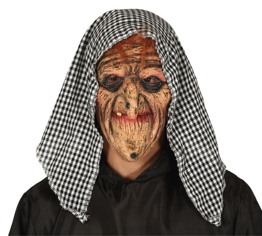 Masque vieille sorcière en latex adulte