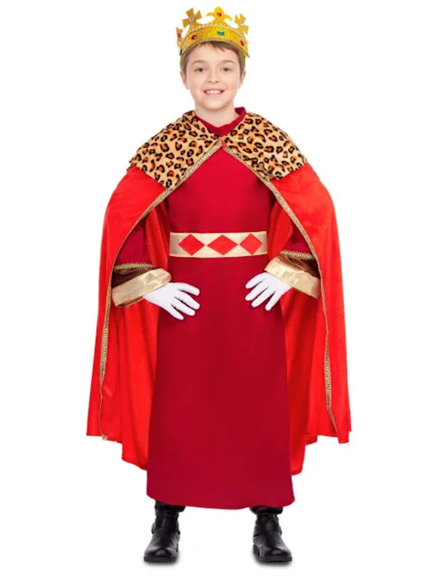 Déguisement Roi Mage élégant rouge enfant