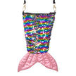Sac sirène à paillettes multicolores femme