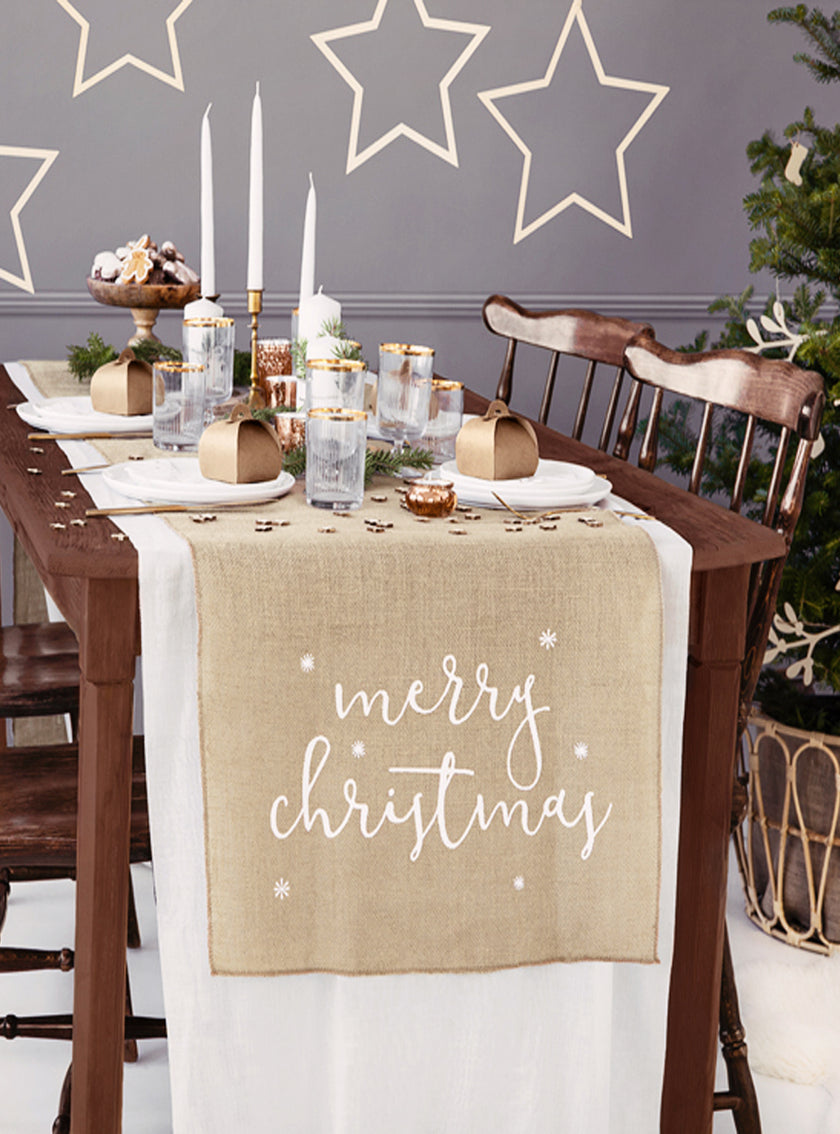 Chemon de table Merry Christmas