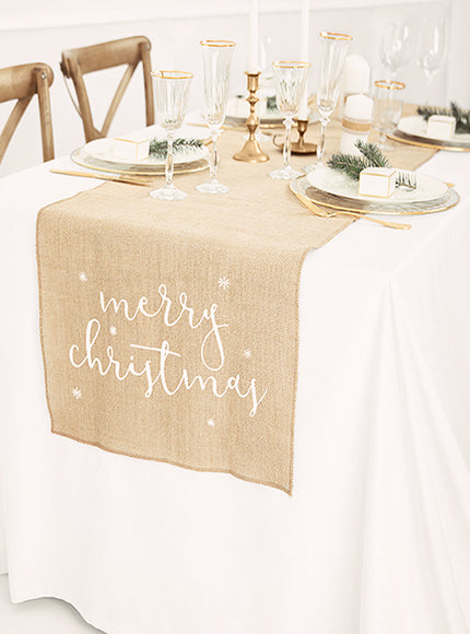 Chemon de table Merry Christmas