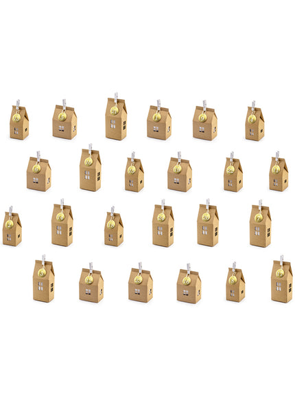 Calendrier de l'Avent en forme de maisons