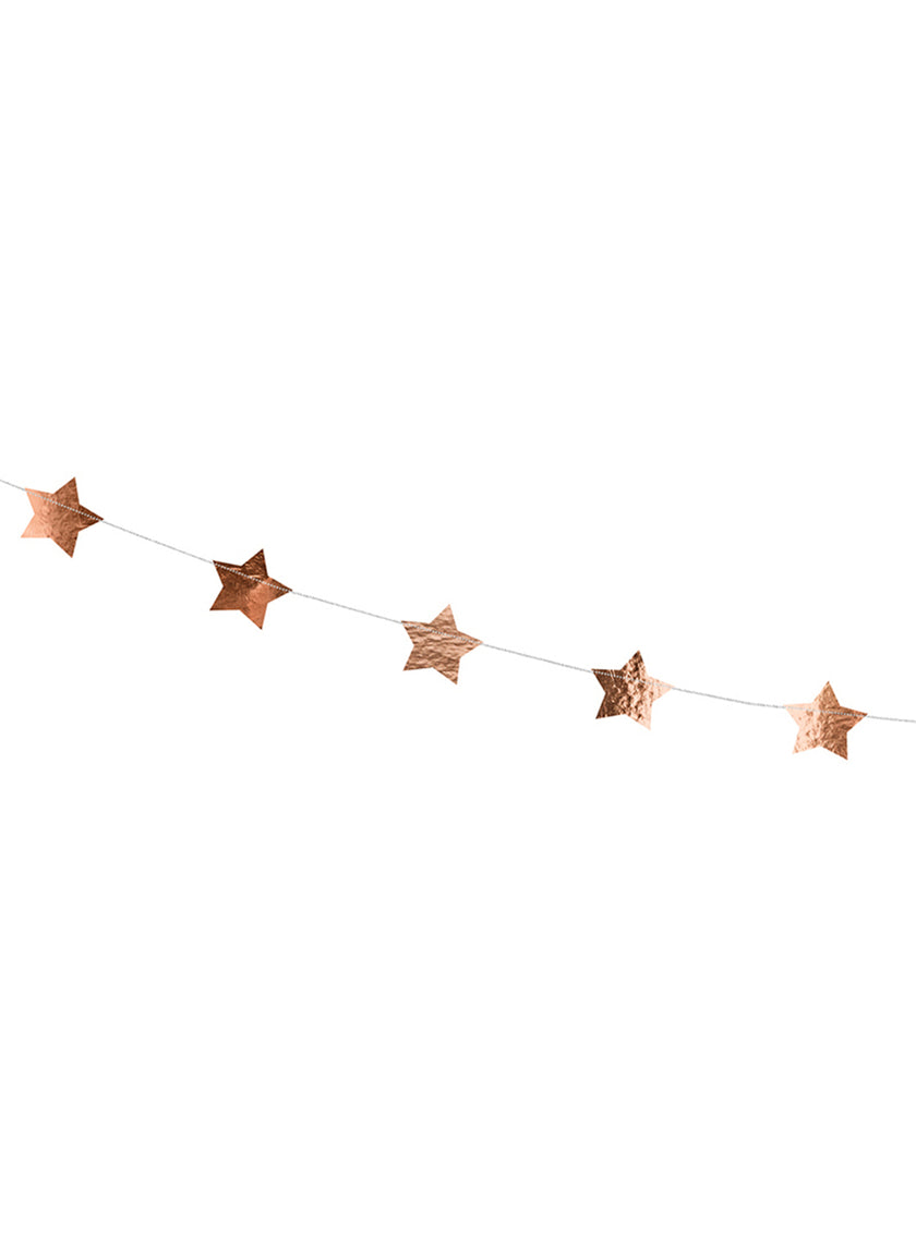 Guirlande d'étoiles rose gold