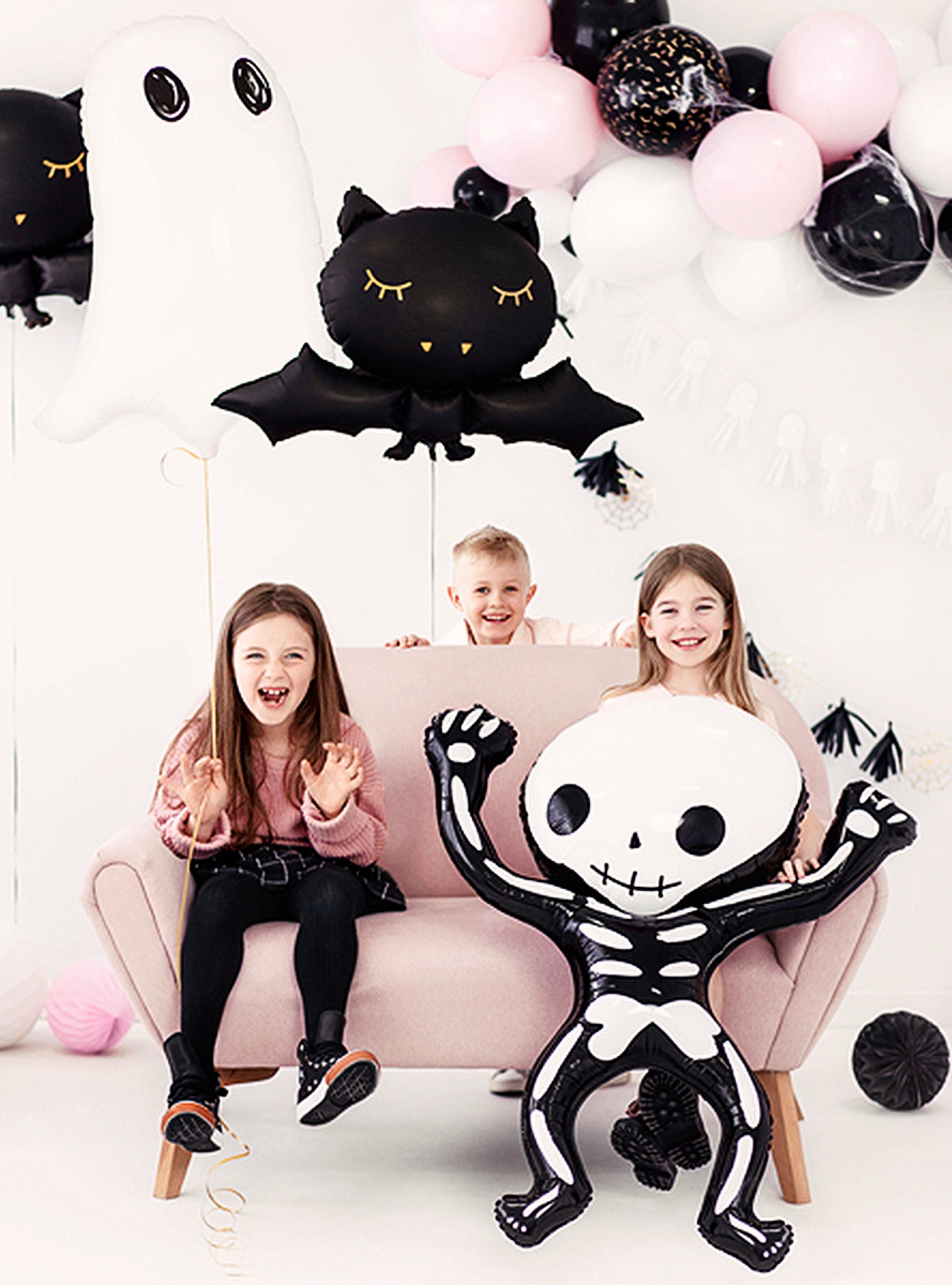 Ballon aluminium Squelette Halloween (84x10 cm)