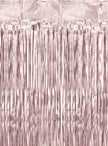 Rideau à franges rose (2,5 m)