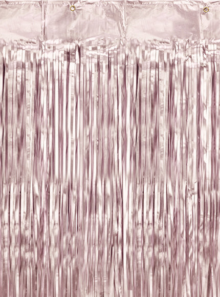Rideau à franges rose (2,5 m)