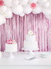Rideau à franges rose (2,5 m)