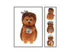 peluche hérisson avec tissus 25cm
